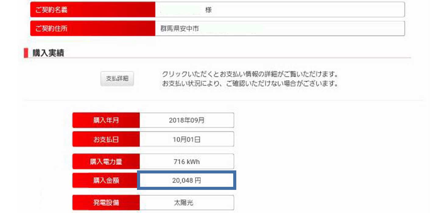 売電金額の結果
