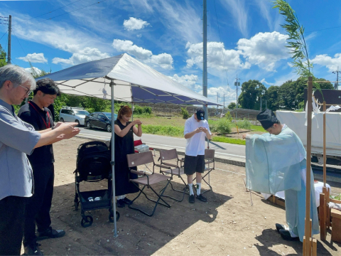 M邸地鎮祭を執り行いました