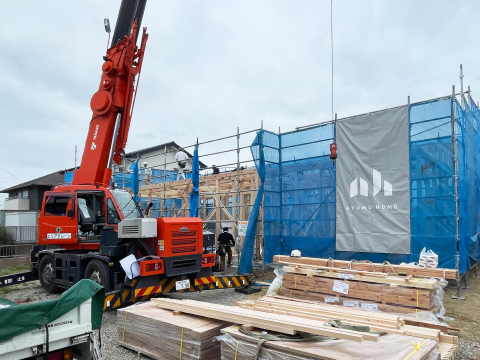 T邸上棟しました