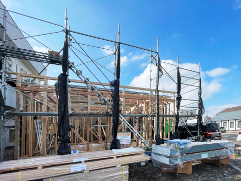 A邸上棟しました