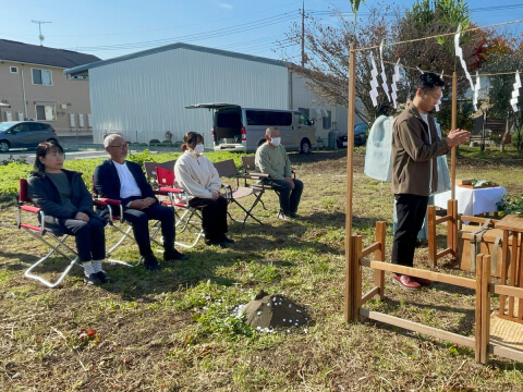 M邸地鎮祭を執り行いました
