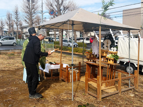 A邸地鎮祭を執り行いました