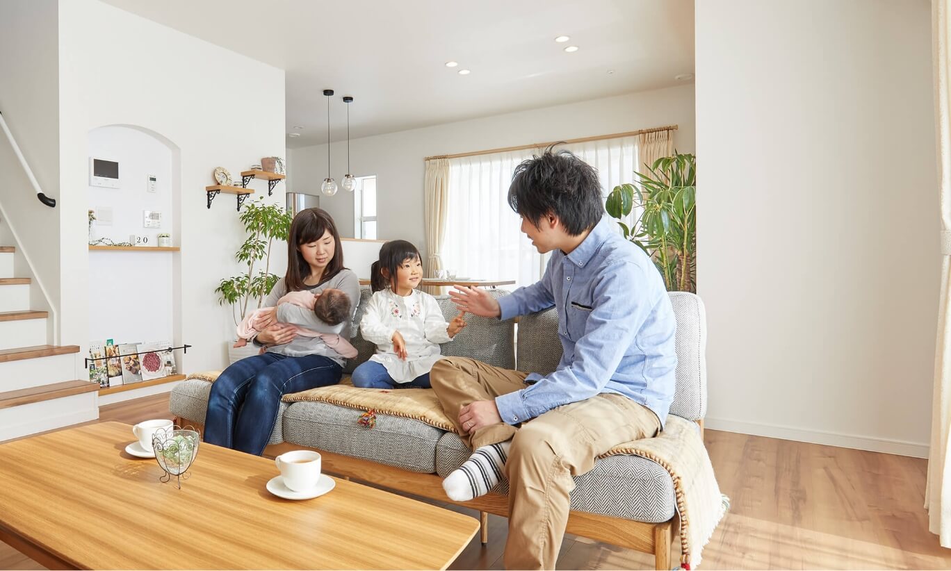 部屋のすみずみまで、きれいな空気に換気が可能